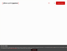 Tablet Screenshot of forocapitalpymes.com